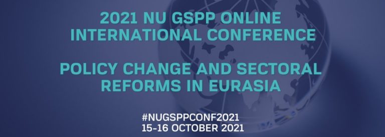 On October 15-16, 2021, the NU Graduate School of Public Policy (NU GSPP) will host the 5th annual international conference on “Change and structural reforms in Eurasia” in a partnership with the National University of Singapore’s Lee Kuan Yew School of Public Policy, the Astana Civil Service Hub, the Ecojer and The food and agriculture organization. The upcoming event is designed to provide attendees with opportunities to discuss and ﬁnd solutions to challenges related to policy change and sectoral reforms in Eurasia and create a network with scholars and practitioners by further providing the platform for young researchers and Ph.