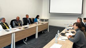 A delegation from the University of Minnesota, led by Michael C. Rodriguez, Dean of the College of Education and Human Development, visited NU on October 8-9.