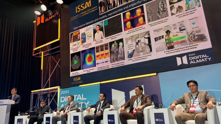 The Institute of Smart Systems and Artificial Intelligence (ISSAI) of NU took part in the forum, presenting its developments in the field of Kazakh AI. The ISSAI team launched several new research initiatives during the forum, demonstrating Kazakhstan’s dedication to advancing AI technologies.