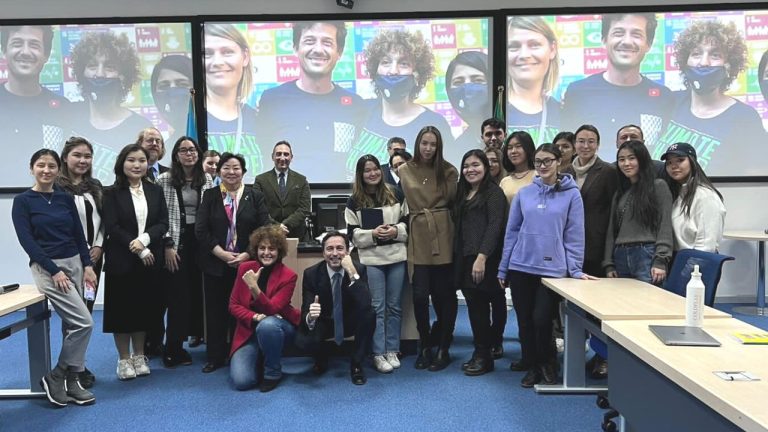 On November 14, 2022, as part of a guest lectures series, the Ambassador of Italian Republic to the Republic of Kazakhstan, Mr. Marco Alberti and President of the Food Future Institute, Mrs.