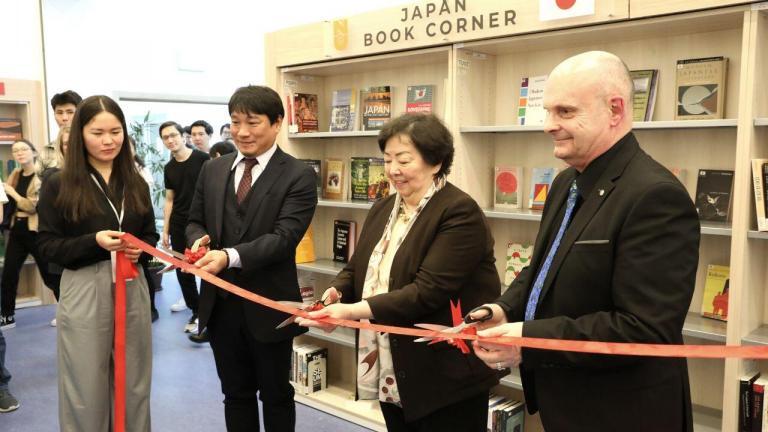 The NU Library officially opened the Japan Book Corner on February 15, 2023. Nippon Foundation kindly presented the books within the Read Project Japan.