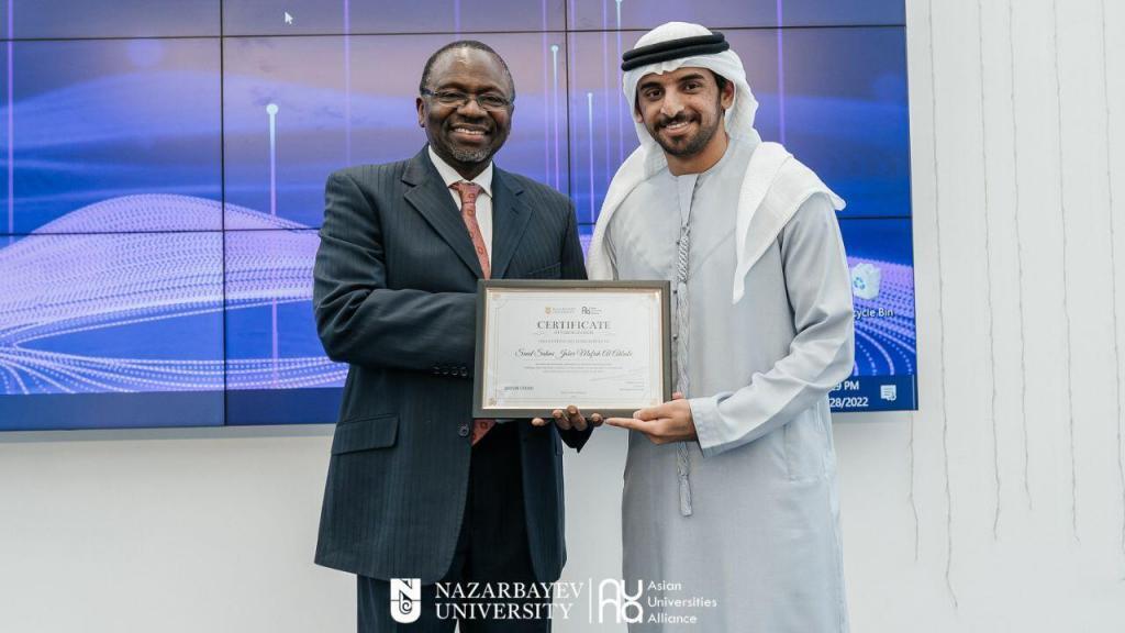 From October 24 to 28, 2022, NU hosted the International Youth Forum of the Asian Universities Alliance on the theme: "Building a Meta Silk Road: Integration of Asian Cultures in the Real and Virtual Universe. " About 40 participants, students from NU, University of Tokyo, Chula University, IIT Bombay, UAEU, HKUST, Seoul National University, University Malaya, and University of Colombo (online) together attended scientific workshops and seminars.