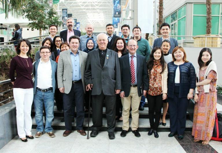 Mr. Sergey Tereshenko, the First Prime Minister of Kazakhstan, graciously accepted the invitation to speak to the NU Graduate School of Business Executive MBA Class of 2013-2014 Saturday at NU (24/5).