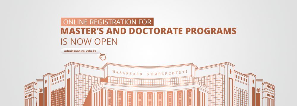 2019-2020 оқу жылына магистратура және докторантура бағдарламаларына онлайн тіркелу ашық және 2018 жылғы 10 желтоқсаннан бастап 2019 жылғы 1 сәуірге дейін (қоса алғанда) жүргізіледі. Барлық сұрақтар бойынша Қабылдау департаментінің колл-орталығына 8(7172) 70 65 55 телефоны арқылы хабарласуыңызды сұраймыз.