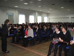 Today NU conducted Open House Day in Shymkent. All visitors had a unique opportunity to obtain information on admission procedures, training and professions, careers for future graduates and campus life, as well as get acquainted with the peculiarities of the students’ scientific research and organization student’s leisure at university.