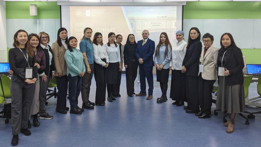 NU Library, jointly with Kazakhstan's Association of University Libraries, organized "Modern library of a higher education institution: management, resources, technologies, and forms of service" workshop from December 5 to 9, 2022. Seventeen participants from 9 universities in Kazakhstan attended this activity.