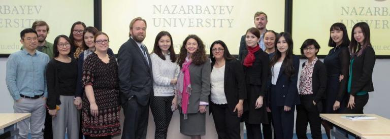 On Saturday, April 7th, 2018, the Department of Sociology and Anthropology of the School of Humanities and Social Sciences (SHSS), held its first annual undergraduate capstone conference. The conference was a culmination of a year-long capstone course that has allowed ten graduating fourth-year SHSS students majoring in either Anthropology or Sociology to conduct original research and present their findings to members of the department, the SHSS community and the larger community of Astana, Kazakhstan.