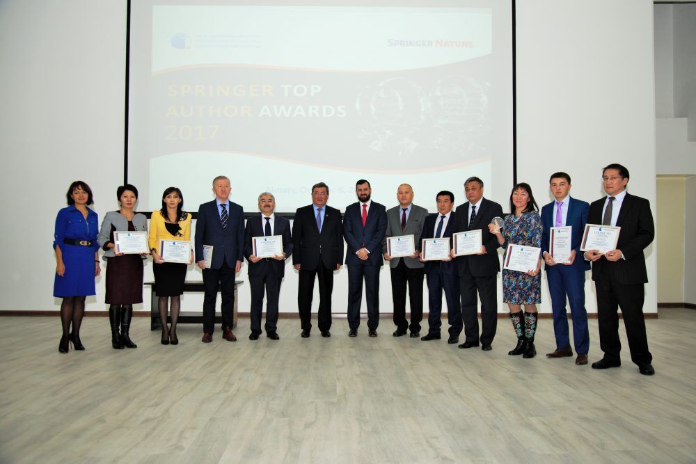 Almaty hosted the awarding ceremony of the Top Springer Author independent award in the field of science and technology, founded by Springer Nature, largest international publishing company. This year, NU won "The Most Published Organization" nomination, and scientists from NU Zhumabay Bakenov and Aliya Kuzhabekova were awarded in the Top Springer Author “Technology” category.