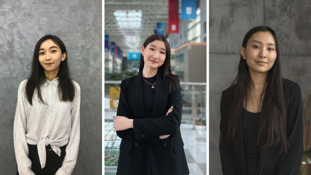 All 2nd year SSH students, Kamila Bissenkulova majoring in Political Science and International Relations, Aknur Kalilayeva studying Mathematics, and future sociologist Zhaniya Kakim have participated in The Study of the U. S.