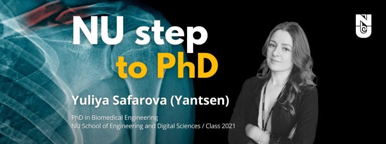 Our next NU Step to PhD rubric guest is Yuliya Safarova (Yantsen), NU SEDS graduate, PhD in Biomedical Engineering graduate. Yuliya is a Bolashak scholar (BSc in Biomedical Sciences, University of Auckland, New Zealand, 2011), who later graduated with the MA in Biology from the L.