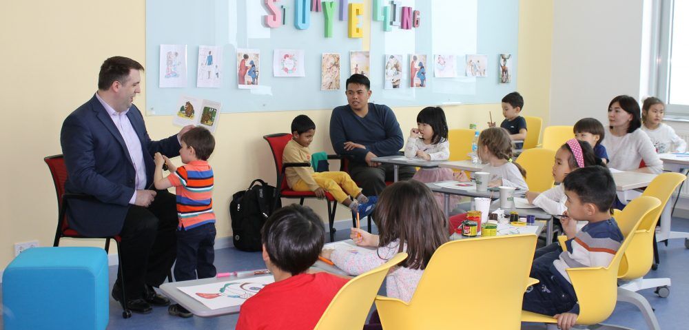 NU Library recently opened a Children’s Reading Room. The room is a place for the families of students, faculty and staff to spend time together reading and working.
