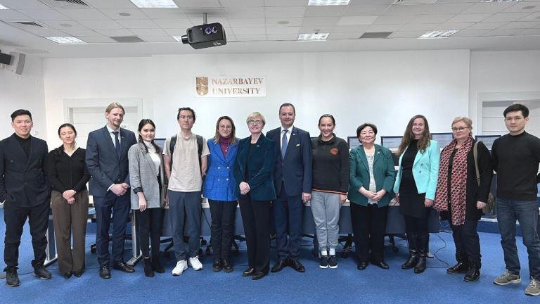 Ms. Marge Mardisalu-Kahar, Director General of the Eastern Europe and Central Asia department of the Ministry of foreign affairs of Estonia, gave a guest lecture at NU on the topic “Estonian Security Policy Journey”.