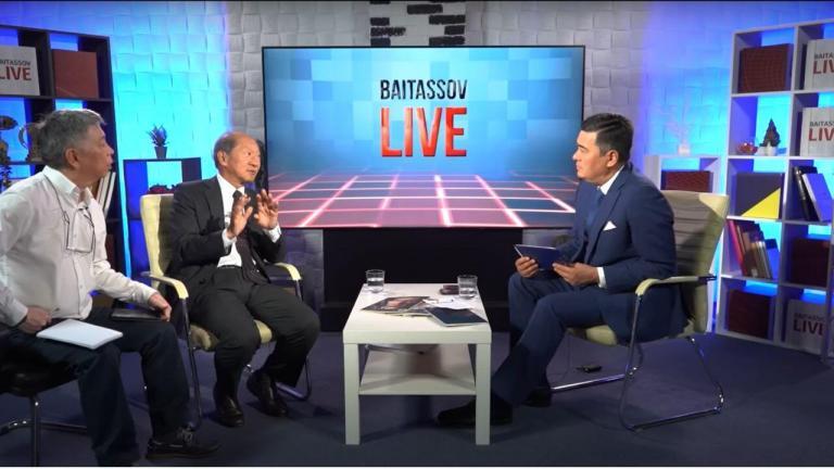 Shigeo Katsu, the Founding President of NU, recently appeared as a guest on the popular YouTube show Baitassov Live. During the interview, Deputy Chairman of the Board of Trustees of NU discussed the university's progress over the past 13 years, including its entry into the Times Higher Education ranking.