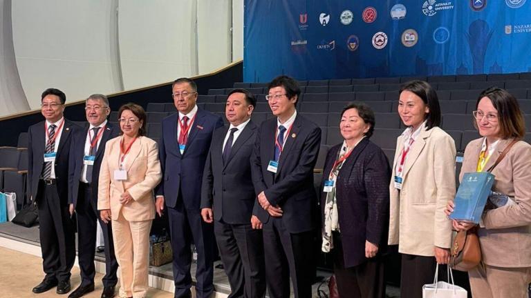 On July 4, 2024, Kadisha Dairova, NU Vice President, and Aliya Kaimoldinova, Director of the Department of Internationalization, took part in an international symposium organized by the Silk Road Universities Alliance within the framework of the Shanghai Cooperation Organization's Council meeting. The Alliance members discussed cooperation in higher education and the integration of production.