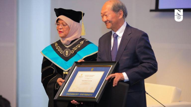 In her speech, President Halimah Yacob spoke about the close and mutually beneficial 30-year-long cooperation between Kazakhstan and Singapore. During her lecture, the President of Singapore focused on three main, in her opinion, areas for cooperation between the "Lion City" and the "Great Steppe" - education, gender equality and equal opportunities for all citizens, as well as interreligious dialogue.
