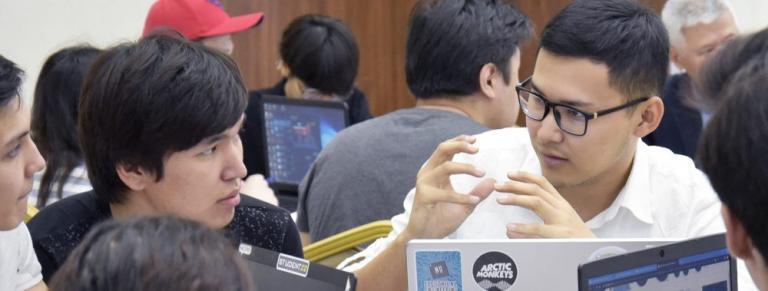 On October 25, 2019, NU holds the second stage of the IХ TOM Makeathon. At this stage, the seven teams of 35 participants meet a month after PreTOM with a completed idea and its implementation into a prototype.