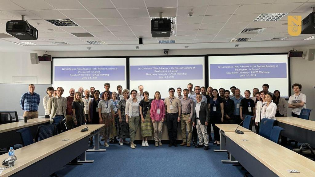 NU, together with the European Association for Comparative Economic Studies and in association with the Harriman Institute (Columbia University) and the University of Bremen, conducted the 1st Conference "New Advances in the Political Economy of Development in Eurasia" as well as NU-EACES workshop as a part of it on June 1-3, 2023. It was a three-day conference with 9-panel sessions and 35 conference speakers.