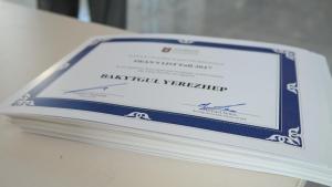 On February 8, 2018, Dean’s List Award Ceremony for SST students took place in the new Atrium of NU. 120 undergraduate and 20 graduate students received certificates from the hands of the Dean Vassilios Tourassis and Vice-Dean Michael Lewis.