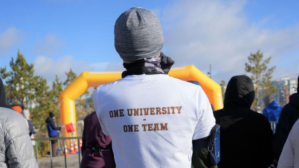 The First NU charity trial run was supported by the Children's Development Foundation and NU community clubs. Сharity trial run had a motto: "One University - One team".