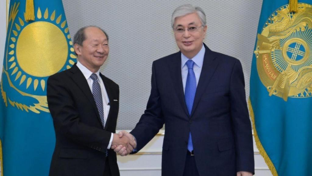 The Head of State had a meeting with the President of NU Shigeo Katsu. During the meeting, Mr.