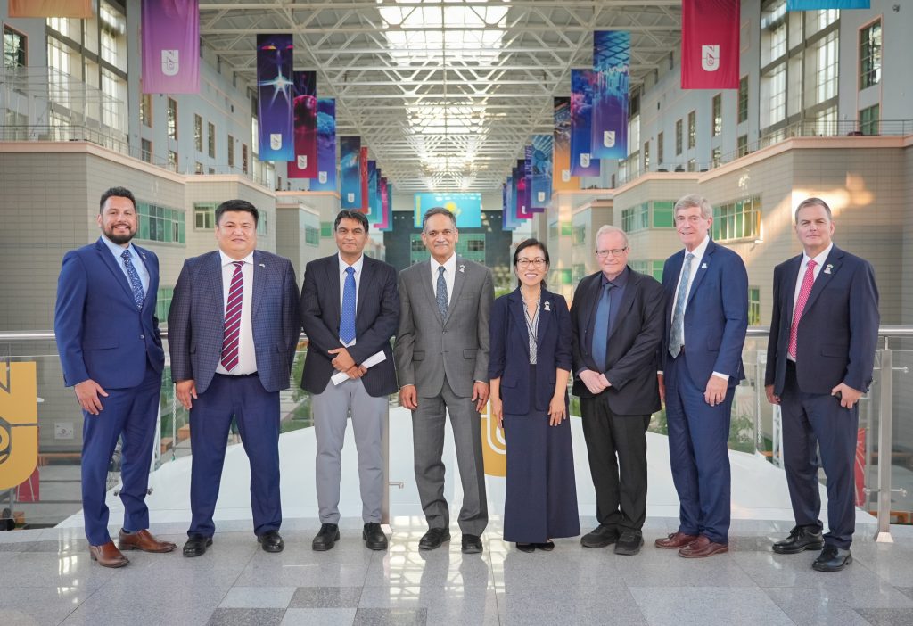 University of Arizona President Visits NU to Explore Joint PhD Degrees and Research Partnerships 1 abo02638 Dr. Suresh Garimella, President of the University of Arizona, paid an official visit to Nazarbayev University (NU). The delegation also included senior representatives responsible for international programs at the U.S. university, as well as officials from Kazakhstan's Ministry of Science and Higher Education.